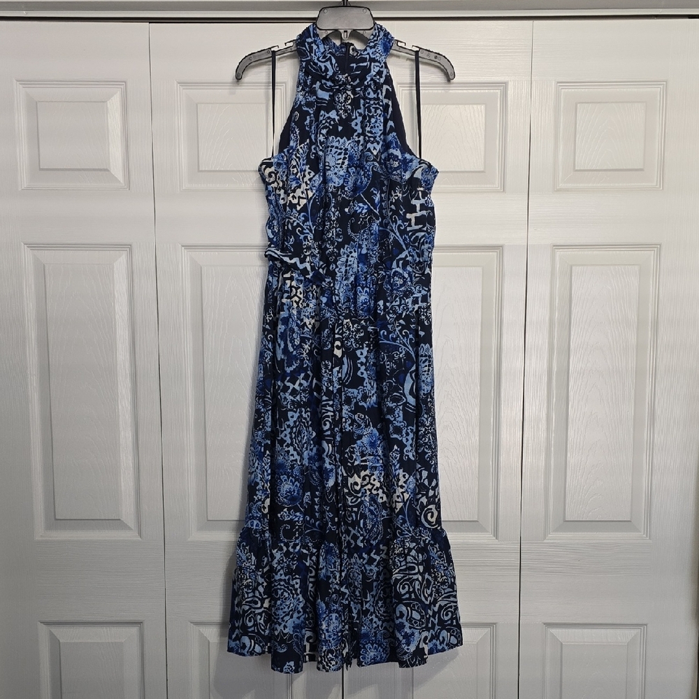 🆕️ Falling Flowers Halter Maxi Dress